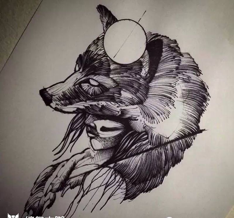 一组动物纹身图片