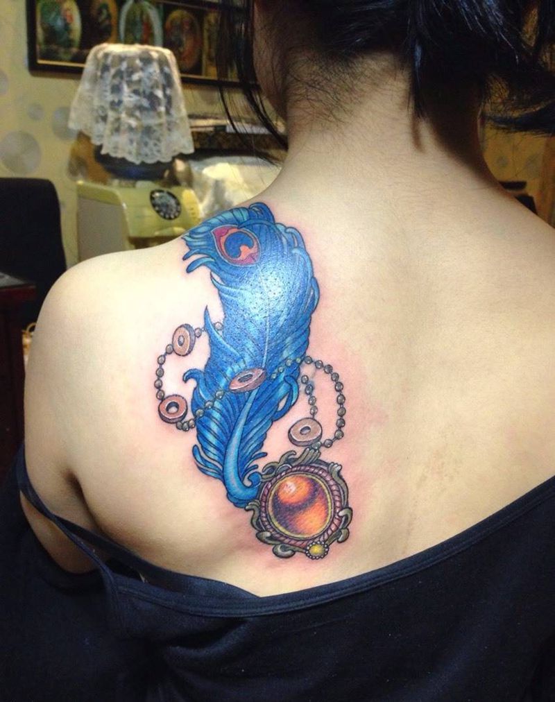 遮盖失败纹身纹身图片_成品肩部清新遮盖修改纹身图案