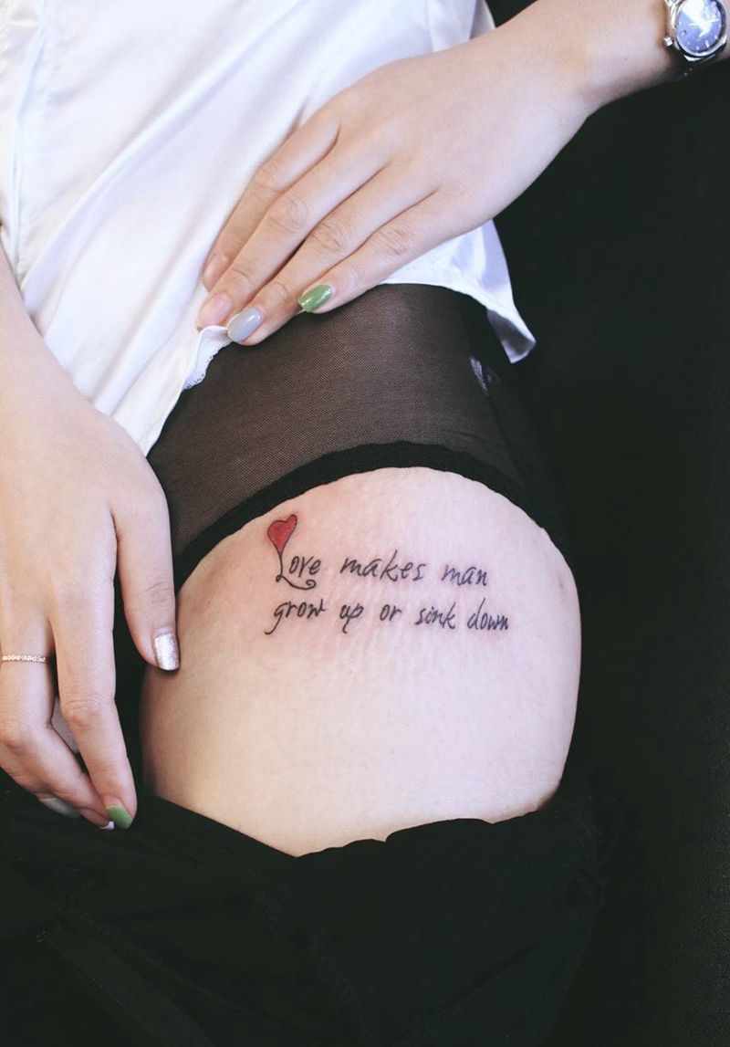 小伤疤遮盖纹身图片