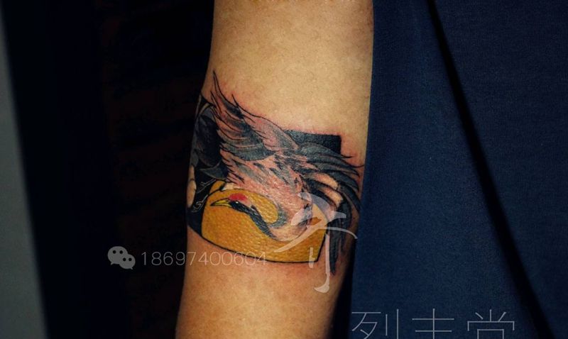 臂环纹身图片_手臂老传统纹身图案