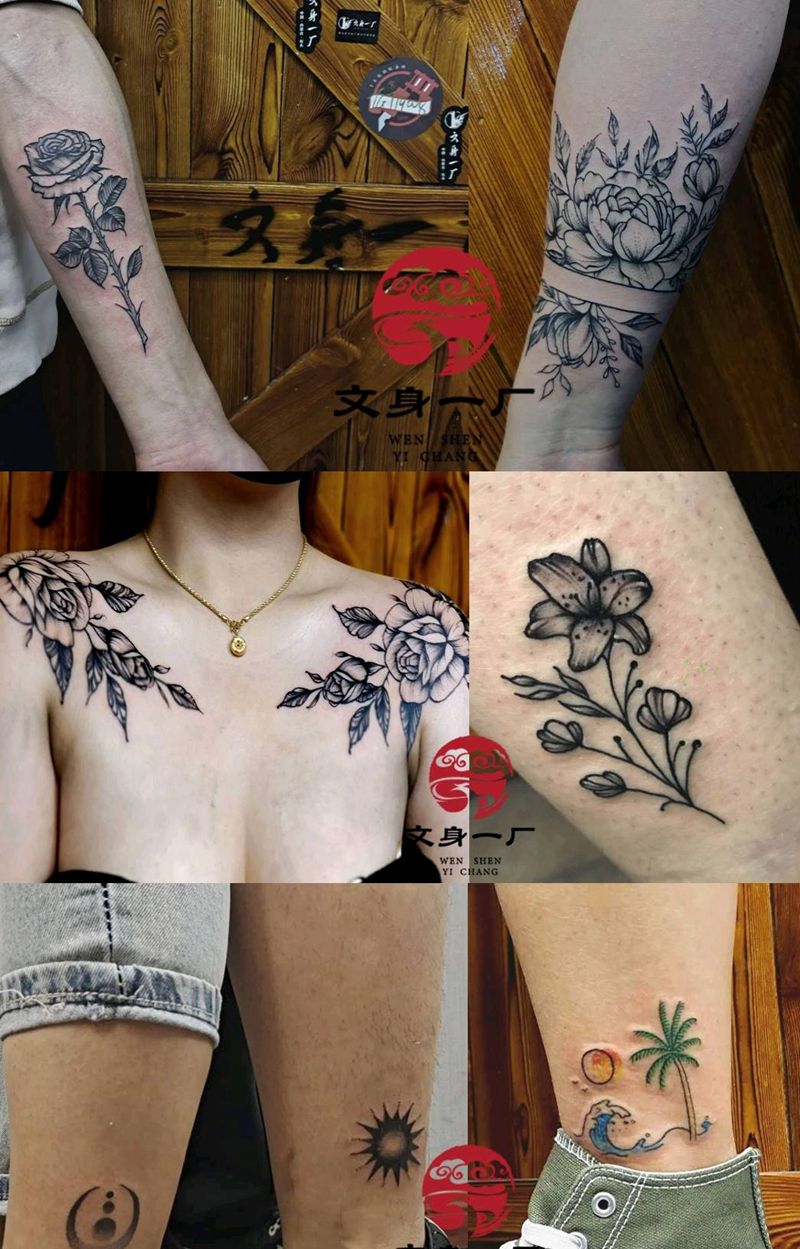 小图合集纹身图片_几何点刺纹身图案