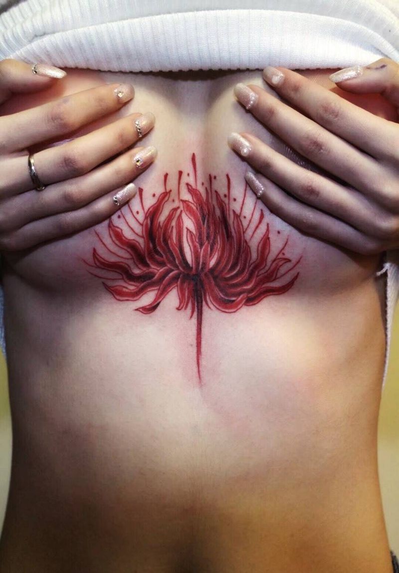 彼岸花纹身图片