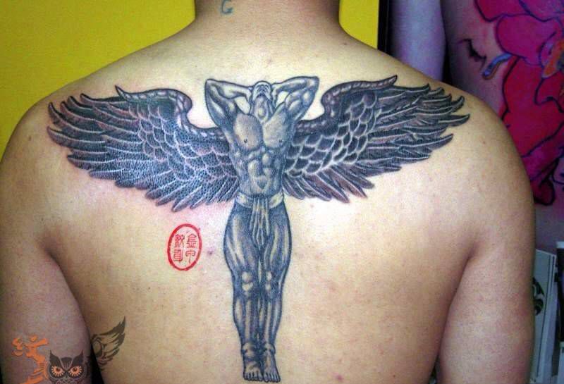 天使纹身图片