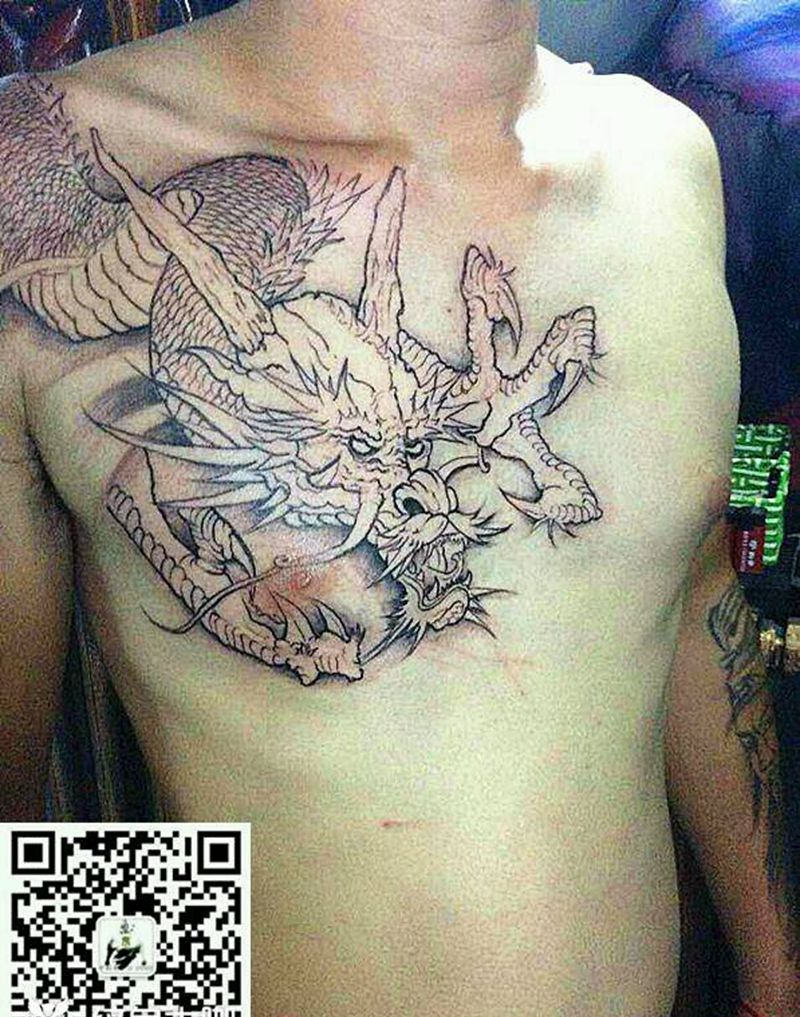 未完成；下次整纹身图片_传统未完成宇刺青纹身图案