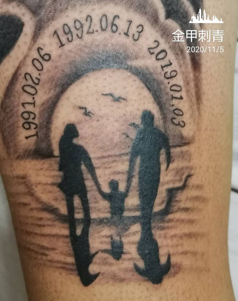 牵手纹身图片_手臂纹身图案