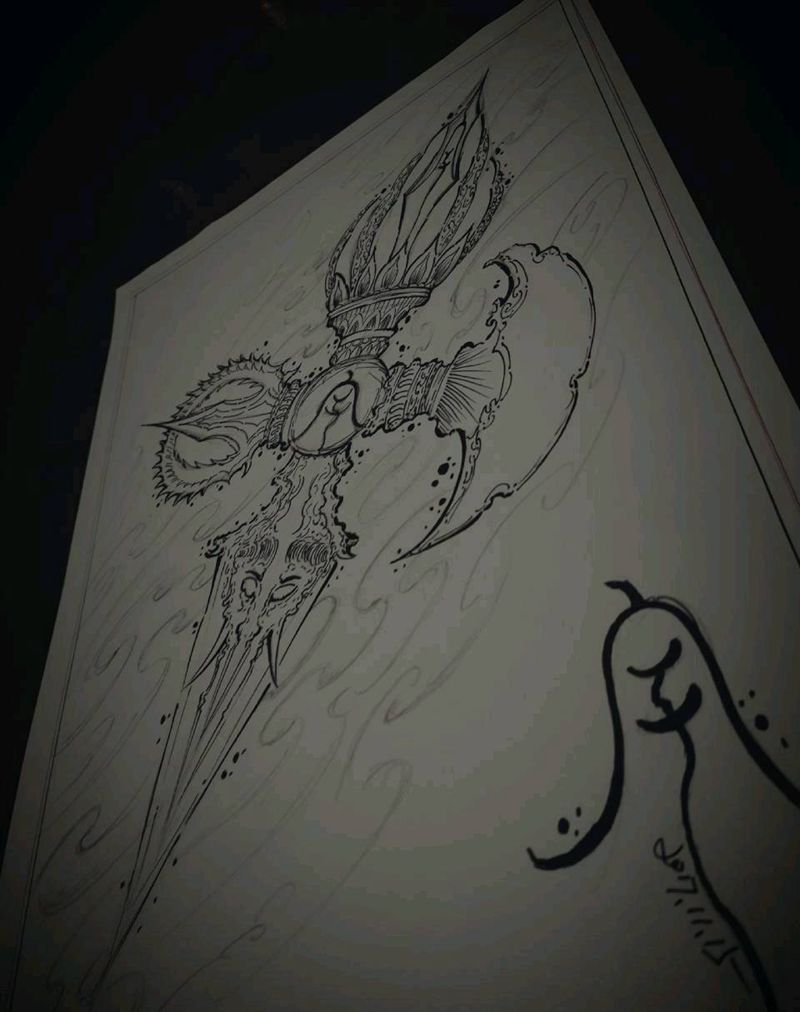 金刚杵纹身图片_原创宇刺青纹身图案