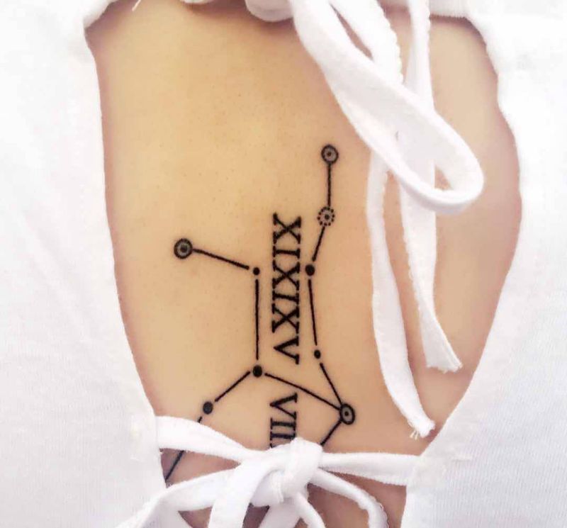 处女座纹身图片_成品腰部肩部手部贴纸传统臀部字符宗教纹身图案