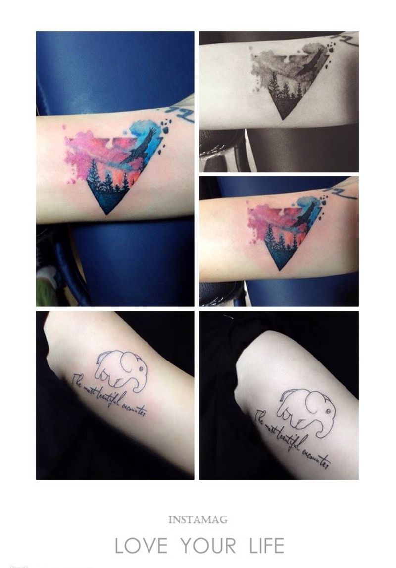 小清新纹身图片