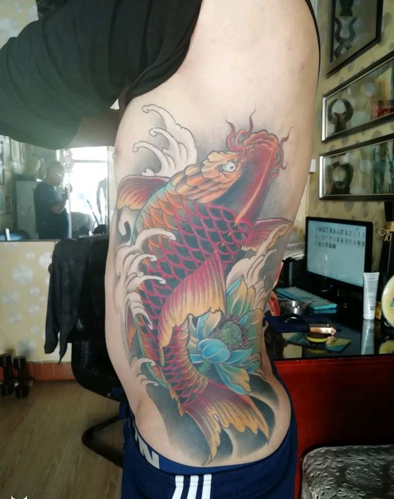 锦鲤鱼纹身图片