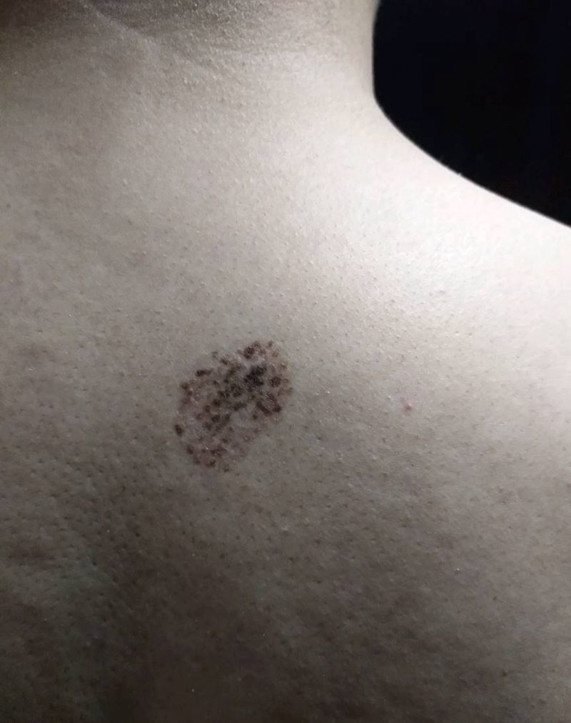 福在眼前纹身图片_背部传统动物宇刺青遮盖纹身图案