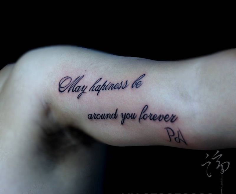 字母纹身图片_成品颈部肩部胸部腹部腰部背部臀部清新字符纹身图案