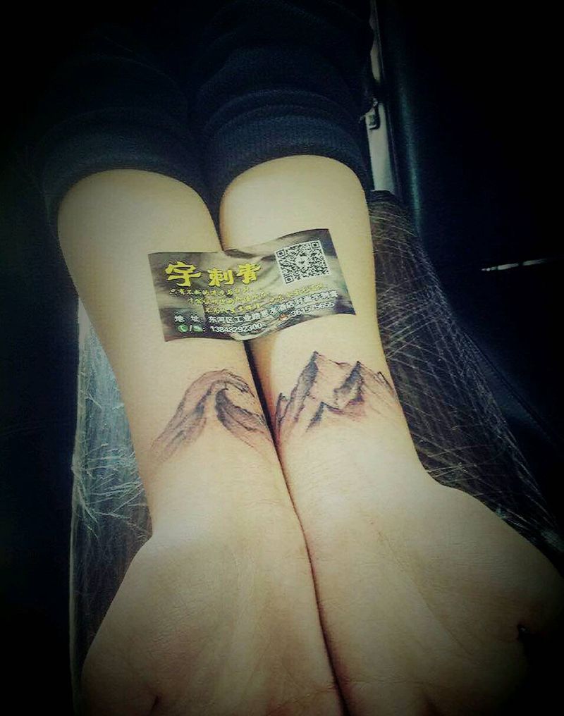 延伸，顾客自带图纹身图片_手臂清新静物小图成品纹身图案