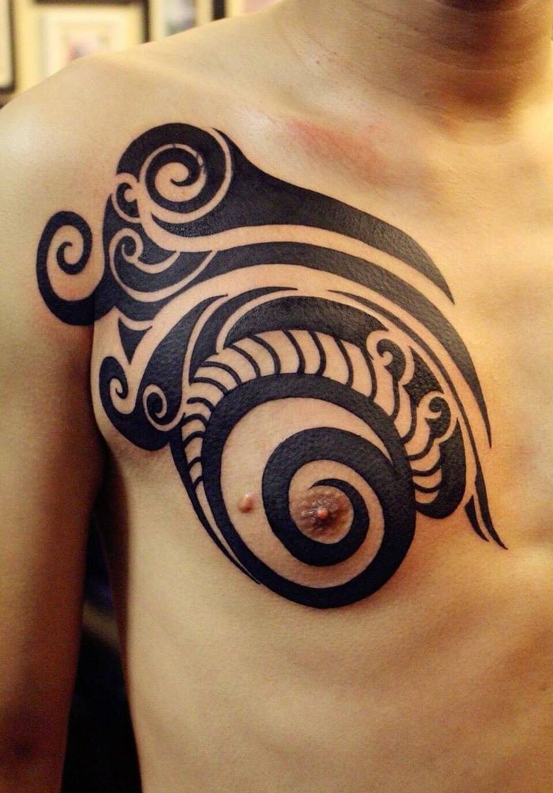 图腾遮盖纹身图片