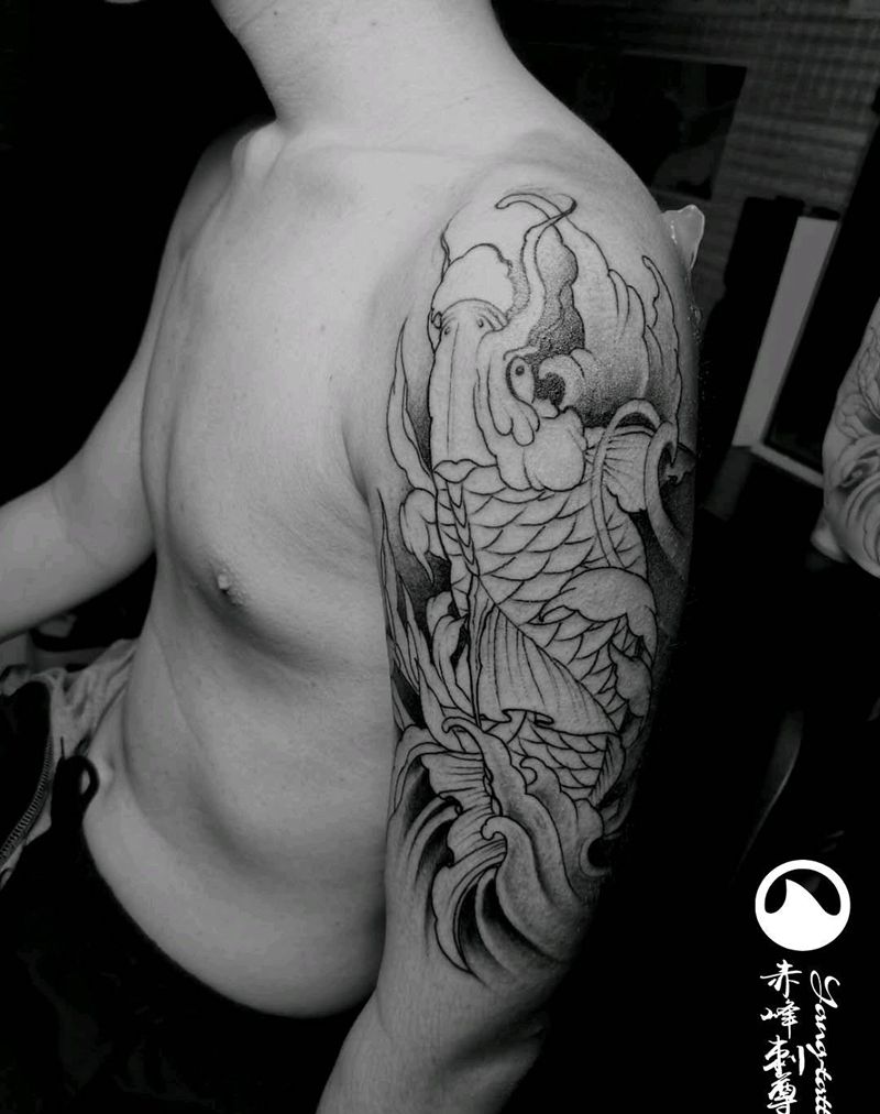 未完待续纹身图片_手臂新传统纹身图案