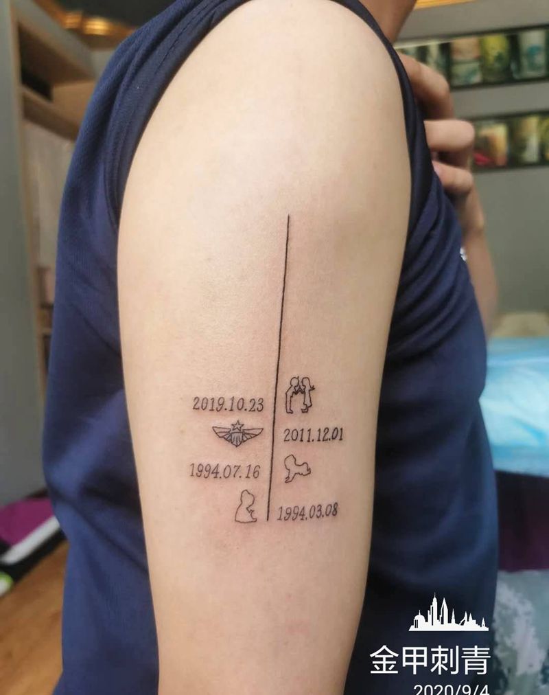 时间纹身图片_手臂纹身图案