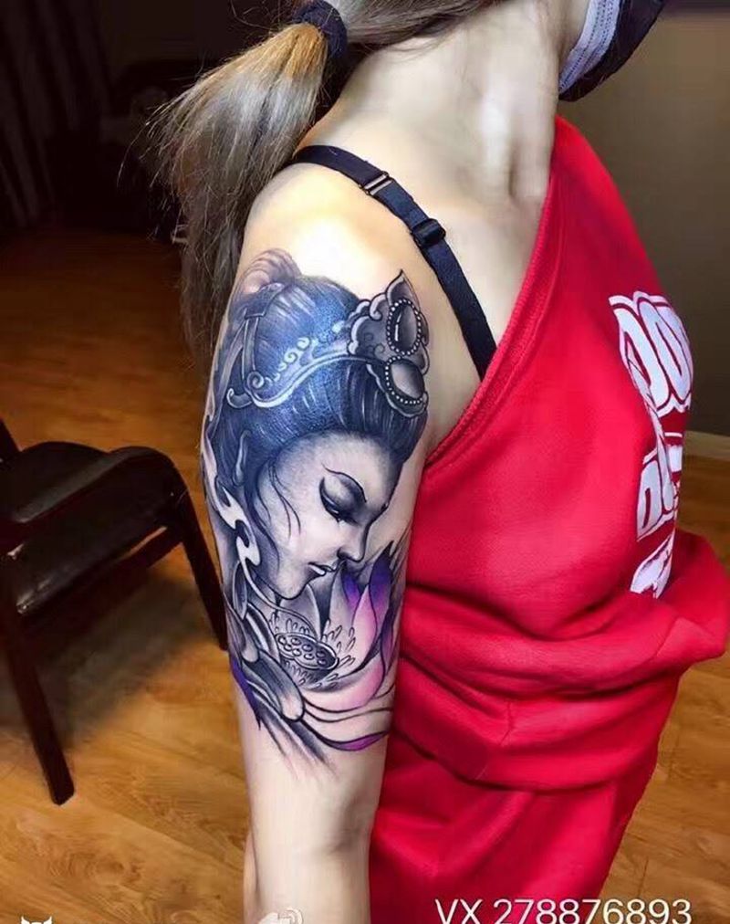艺妓纹身图片