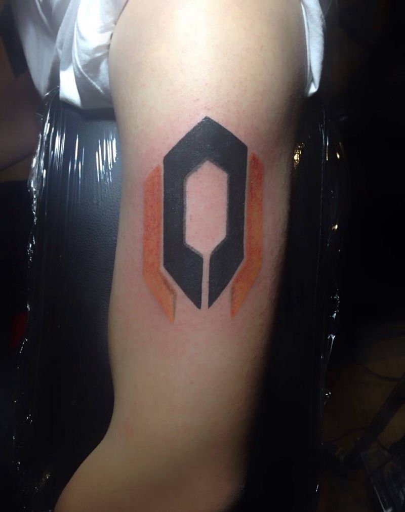 动漫标纹身图片_成品几何纹身图案