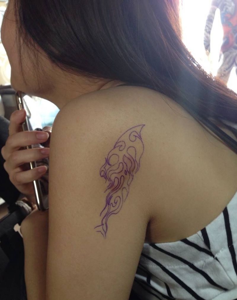 盖疤痕纹身图片