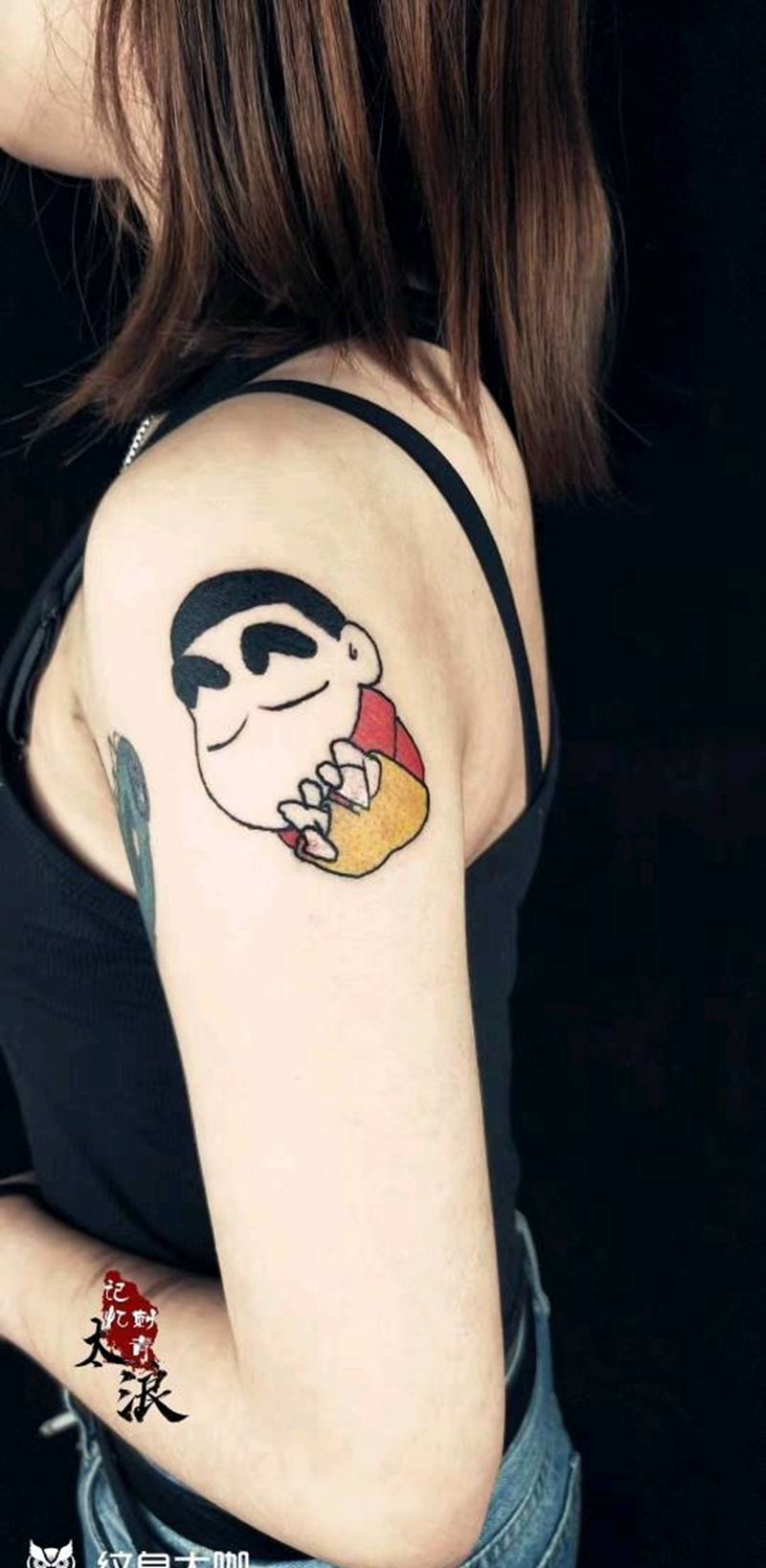 蜡笔小新纹身图片_手臂纹身图案