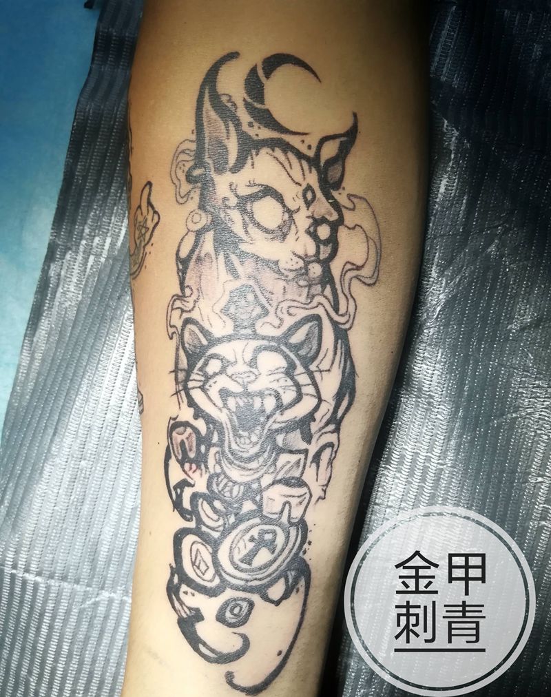 school包小臂开始纹身图片_手臂Old SchoolNew School纹身图案