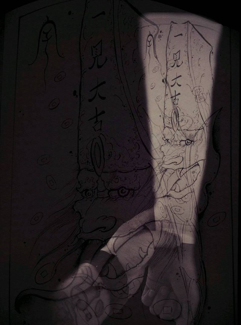 白无常纹身图片_原创宇刺青手稿纹身图案