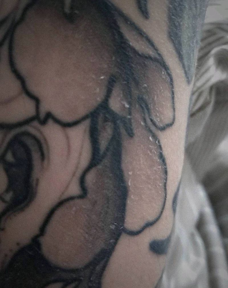 雾纹身图片_宇刺青未完成纹身图案