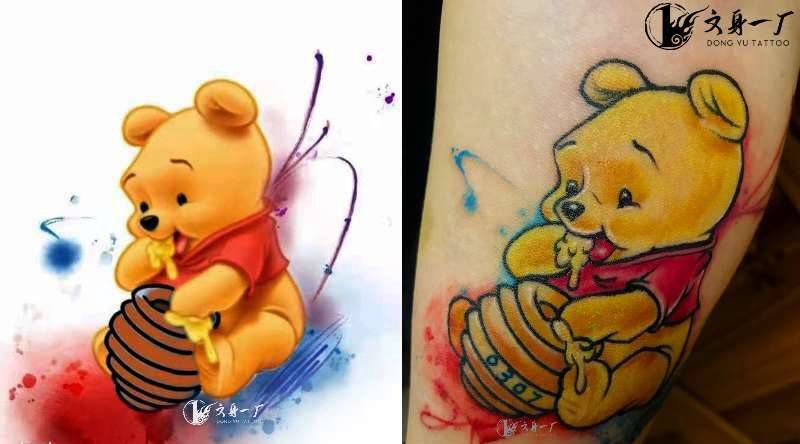 维尼熊纹身图片_New School纹身图案