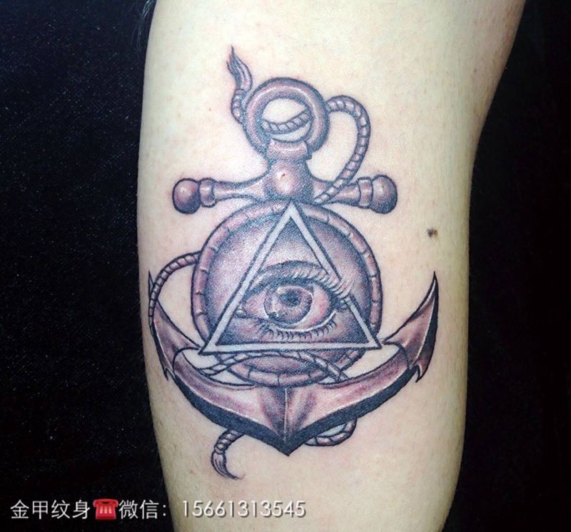 ⚓️上帝之眼纹身图片