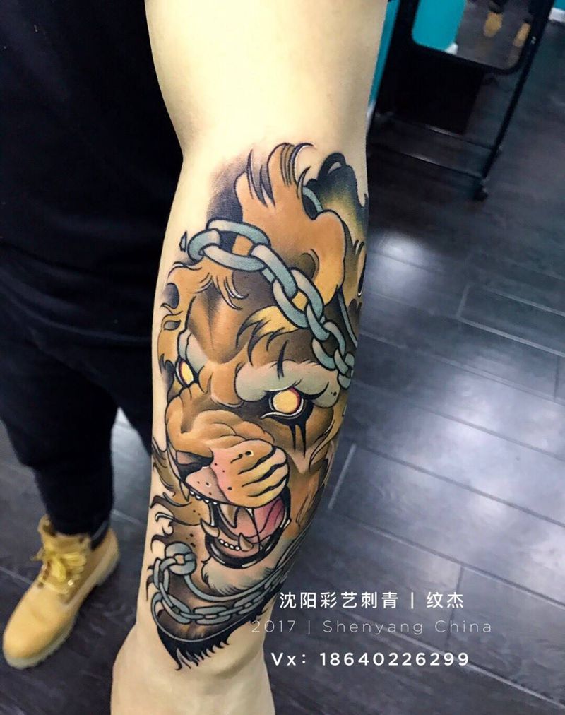 New school纹身图片