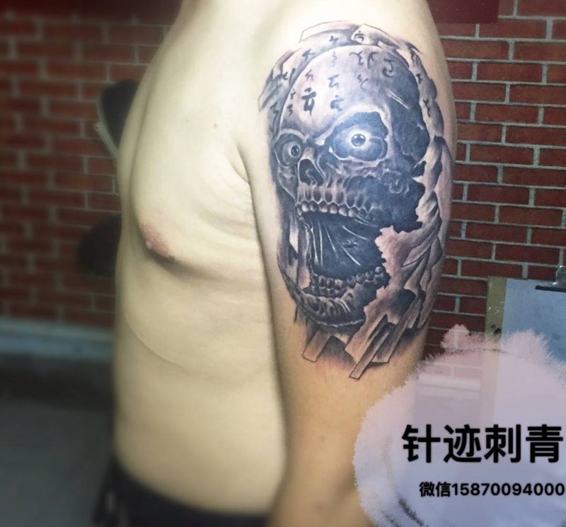 骷髅纹身图片