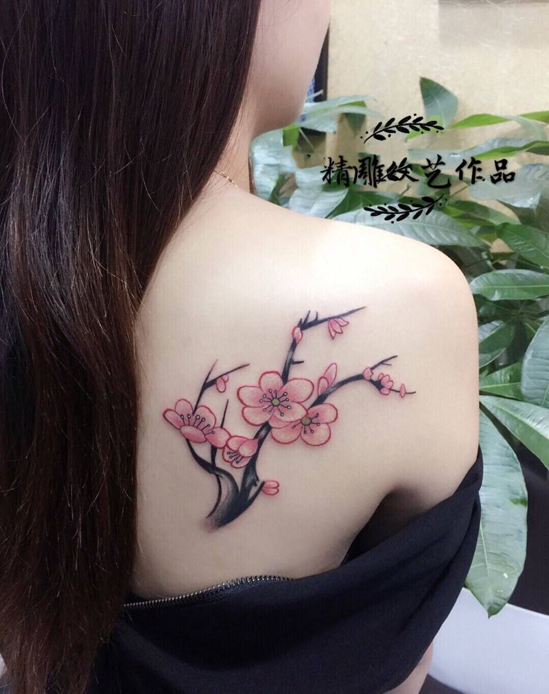 梅花纹身图片