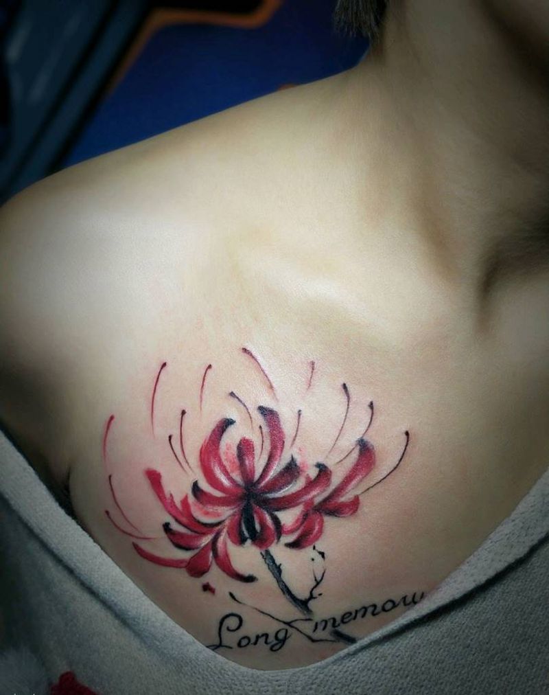 彼岸花纹身图片