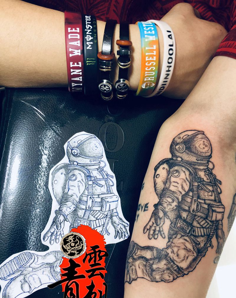 送给徒弟的纹身纹身图片_手臂纹身图案