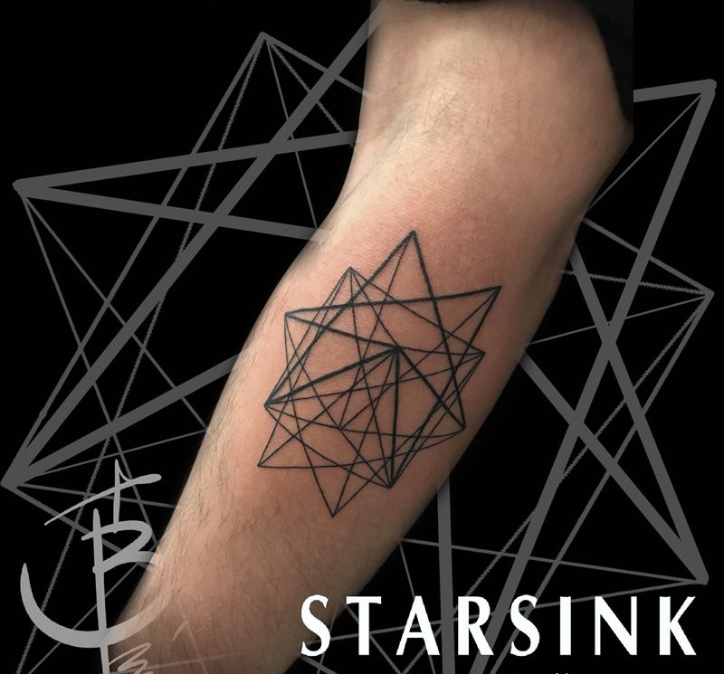 几何纹身图片_手臂几何纹身图案