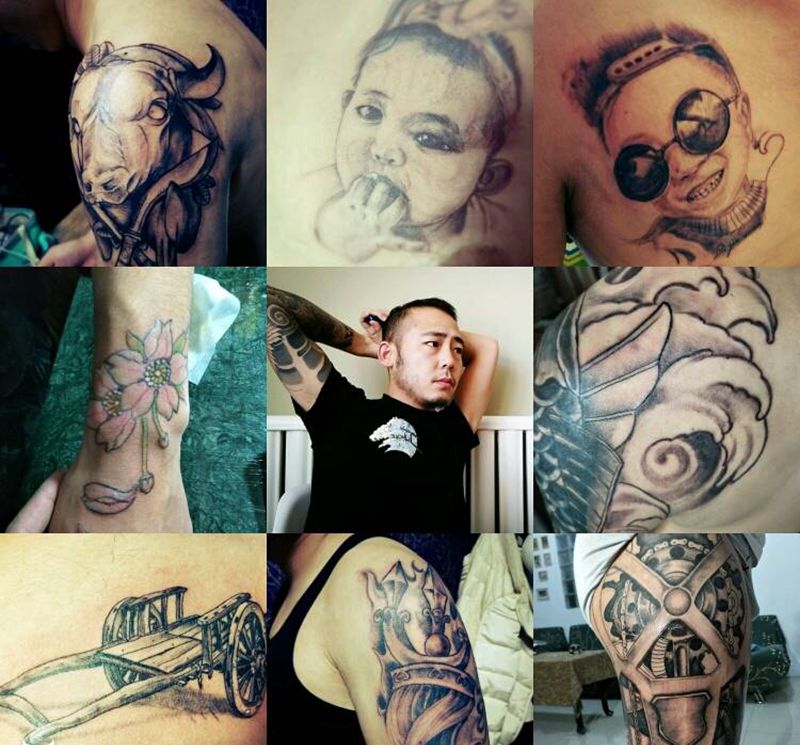 纹身穿刺画纹身图片