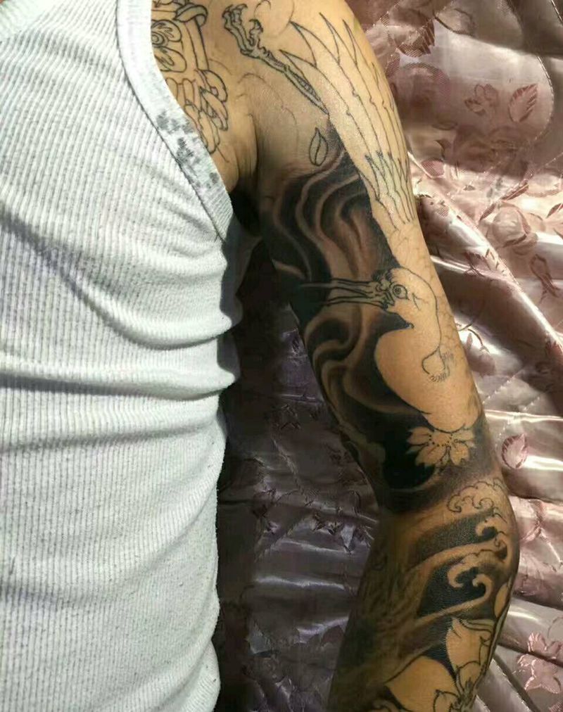 我店花臂纹身图片