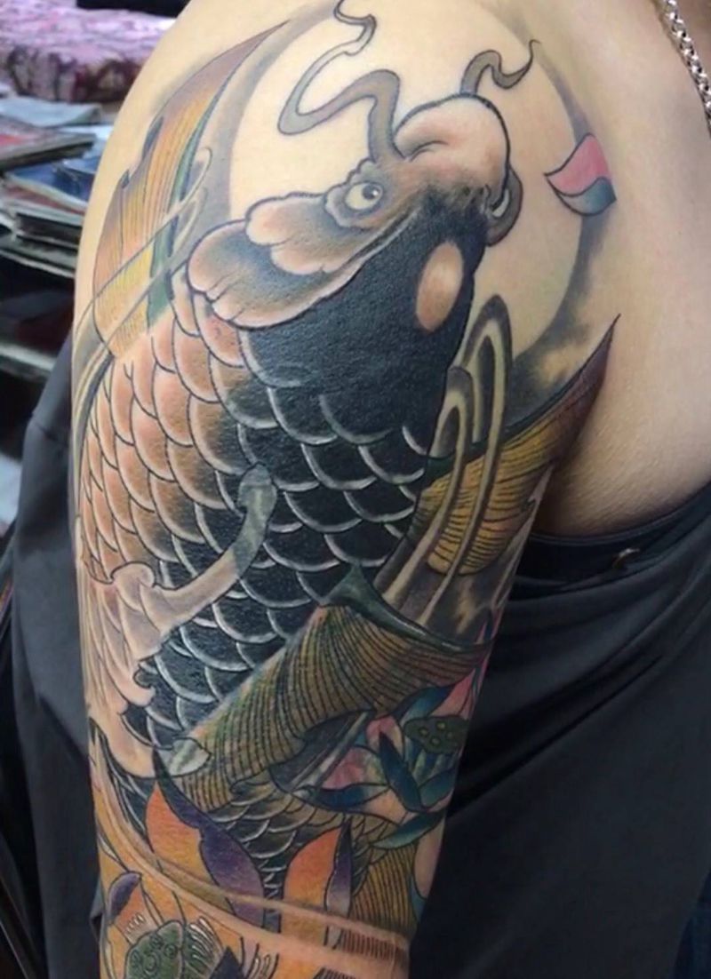 锦鲤纹身图片