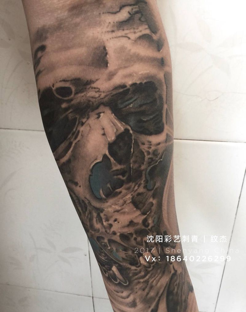 恢复完☠️纹身图片