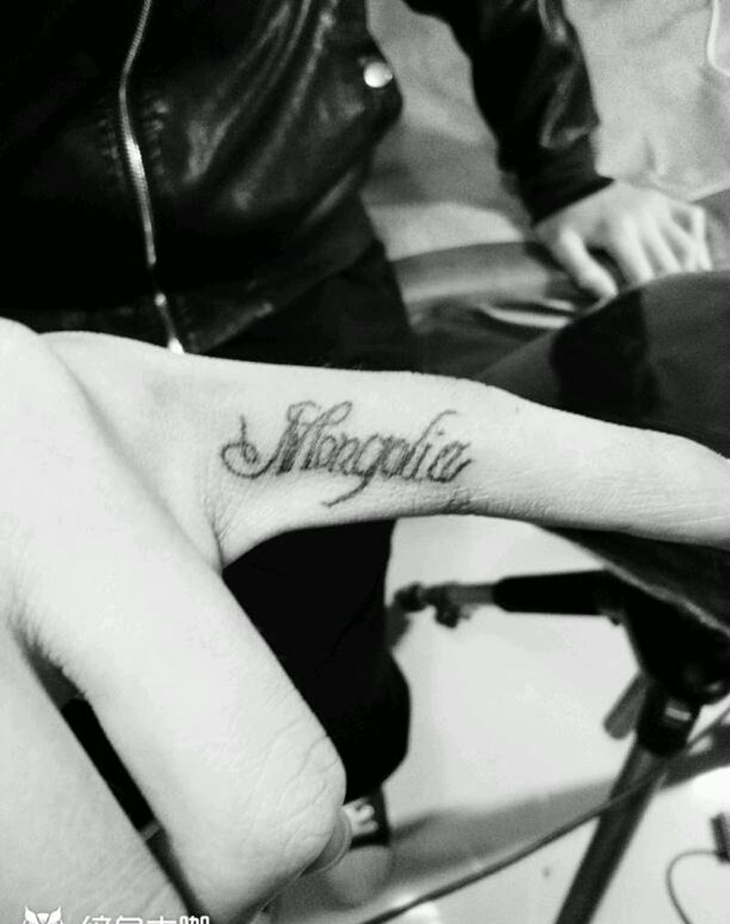 手指纹身纹身图片