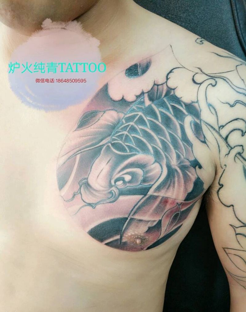 半甲一部分纹身图片