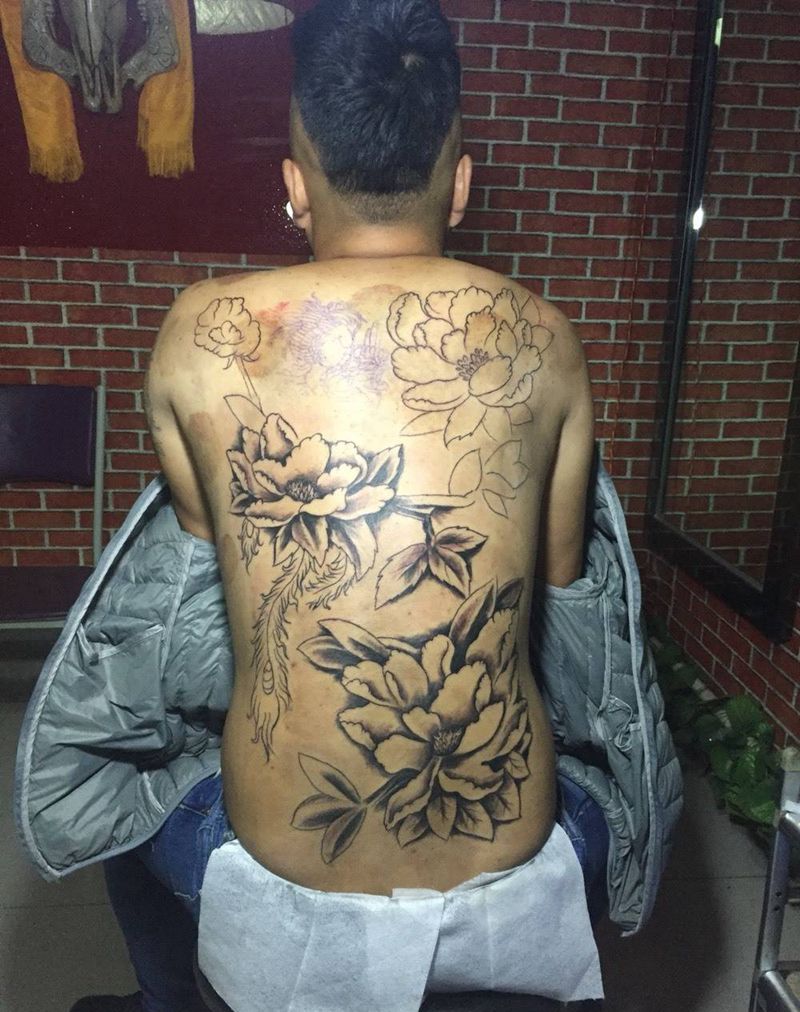 未完成纹身图片