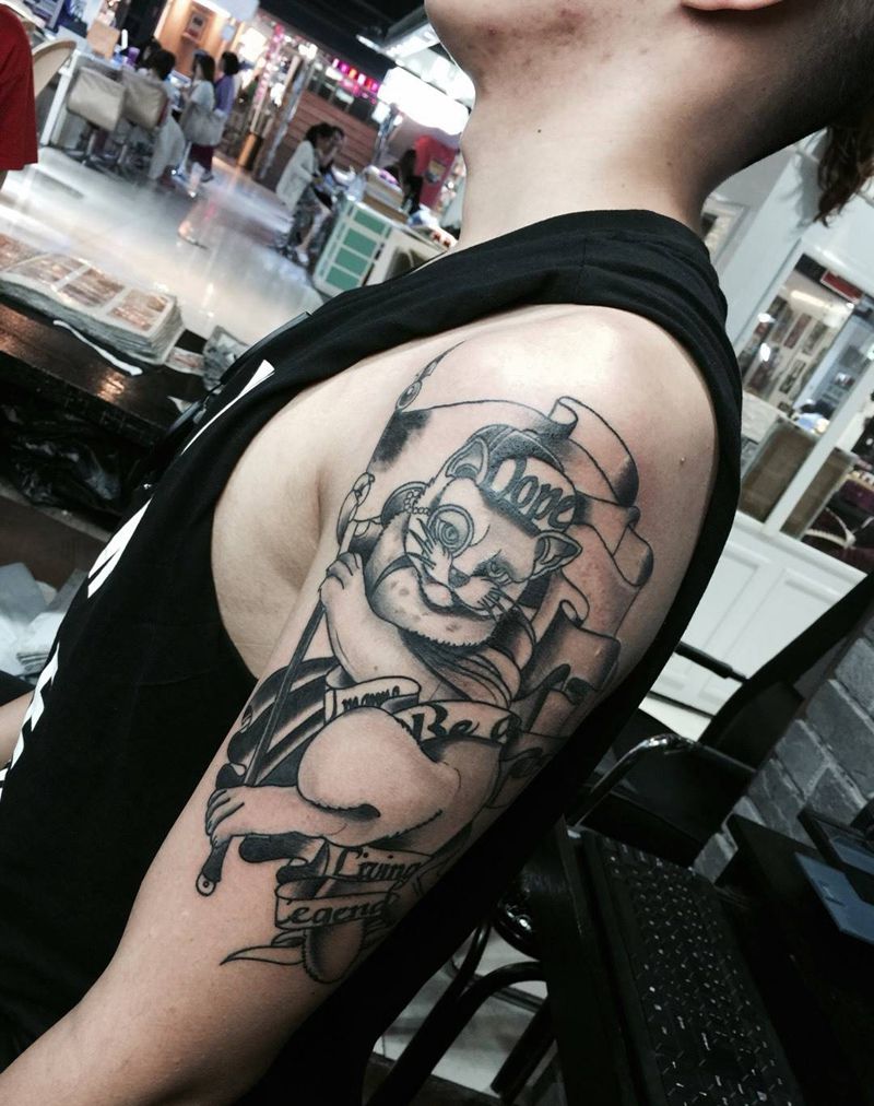 小猫咪纹身图片