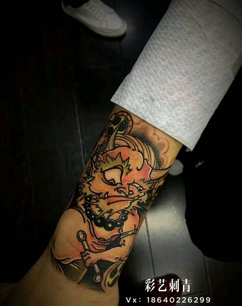 Q版风神雷神.纹身图片_手臂新传统New School纹身图案