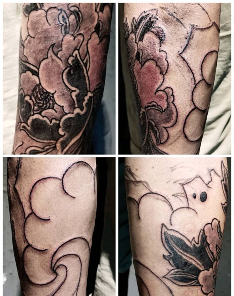 传统小臂纹身图片_手臂老传统纹身图案