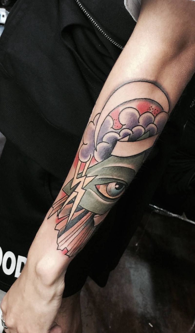 力量之眼纹身图片