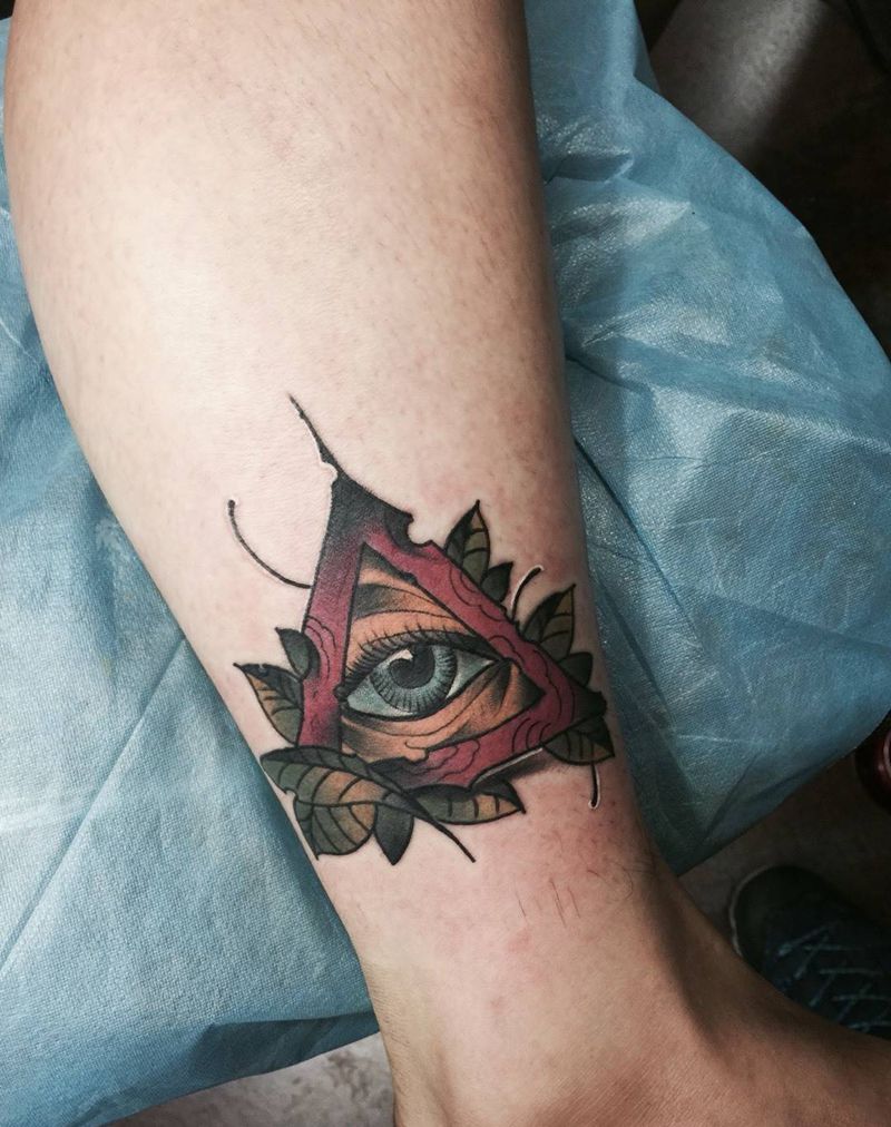 力量之眼纹身图片