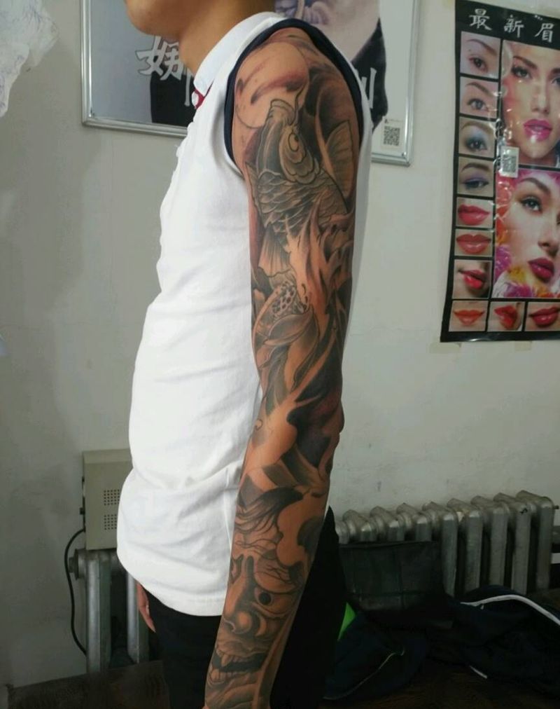 花臂（未完待续）纹身图片