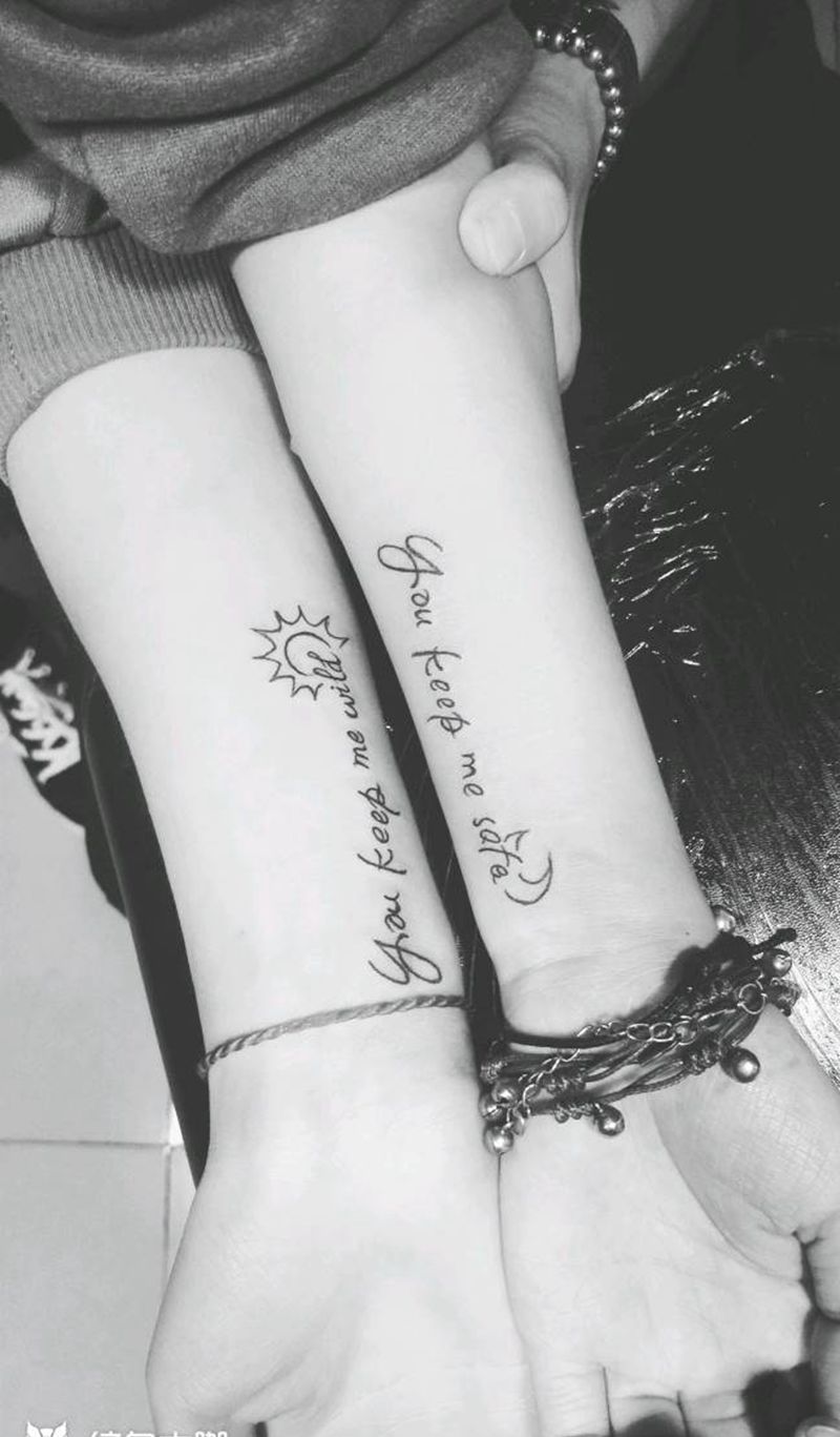 情侣字母纹身图片