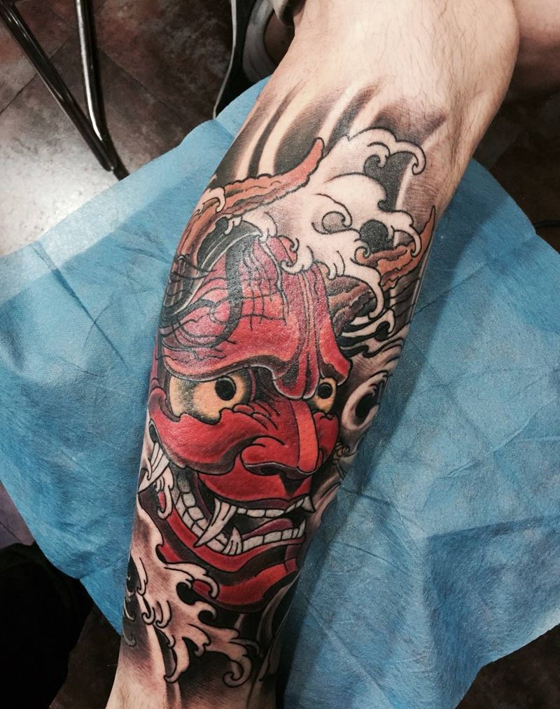 般若牡丹纹身图片