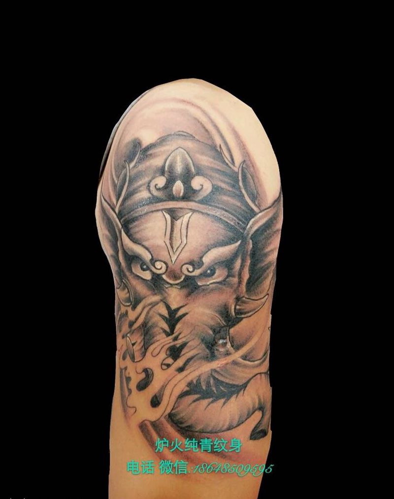 象神纹身图片